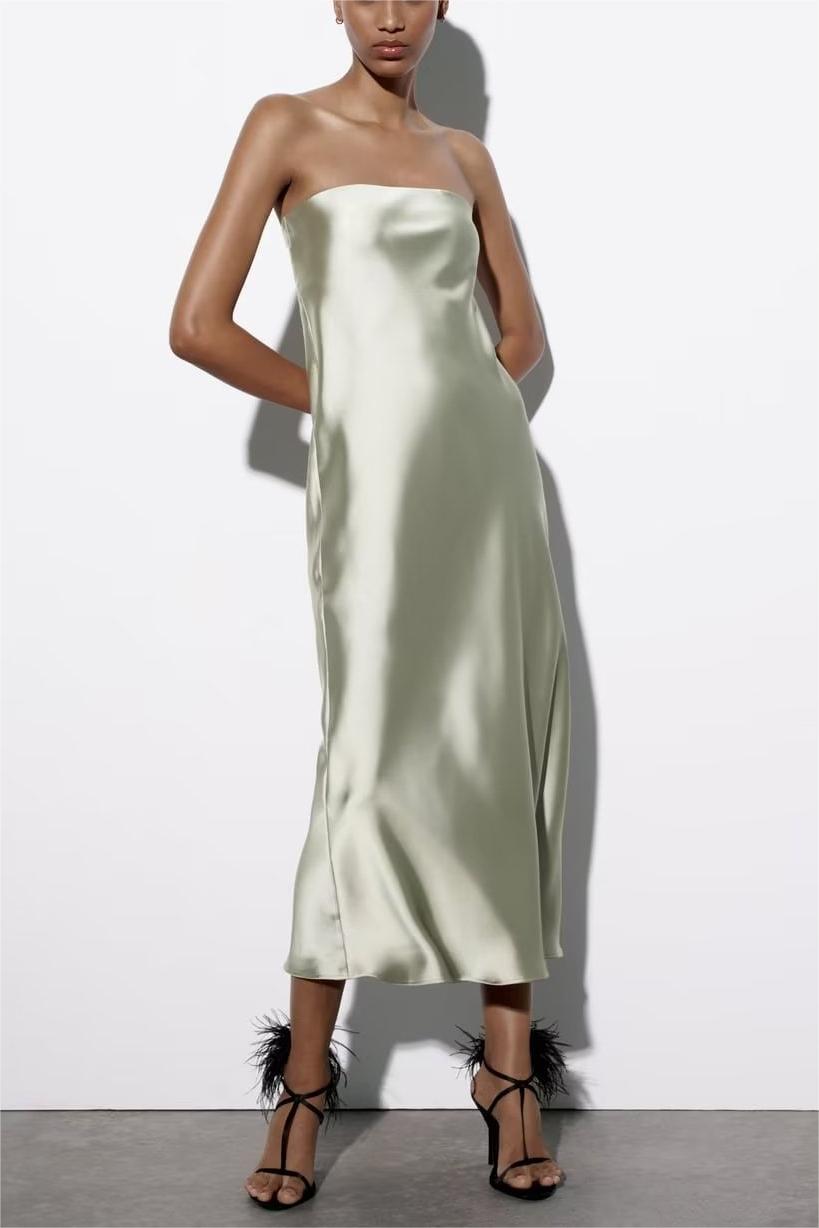 Satin Tube Dress