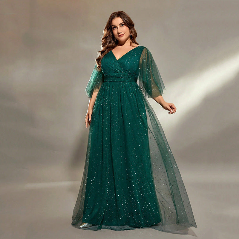 Cocktail Evening Dress Formal Green Gown