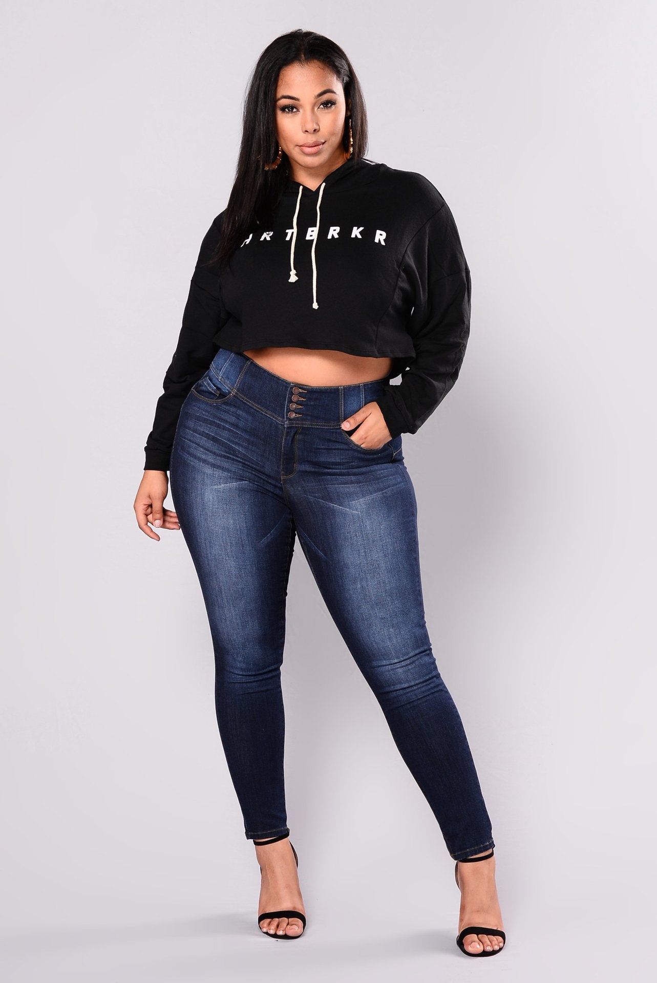 Plus Size Stretch Denim Skinny Pants
