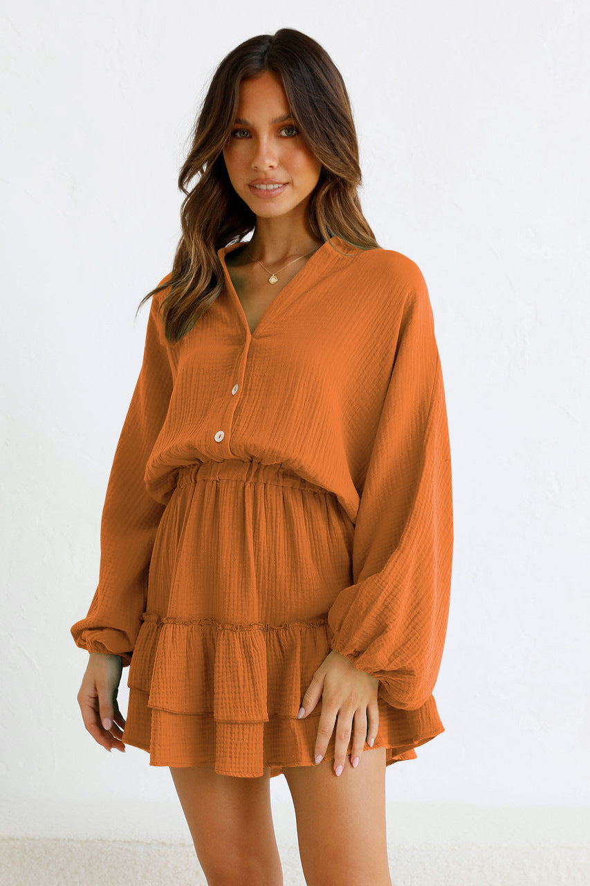 Sandra Long Sleeve Loose Shirt Dress