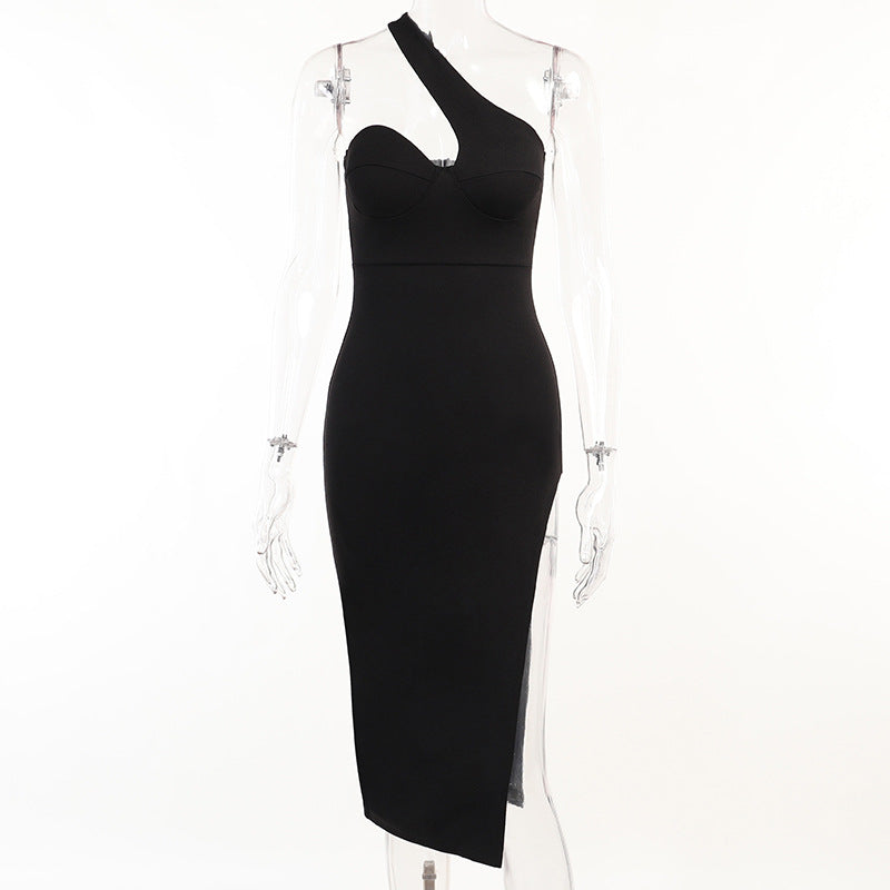 Sexy High Split Midi Dress
