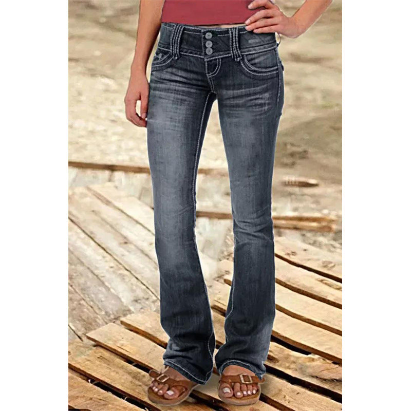 Billie Low Waist Ripped Jeans