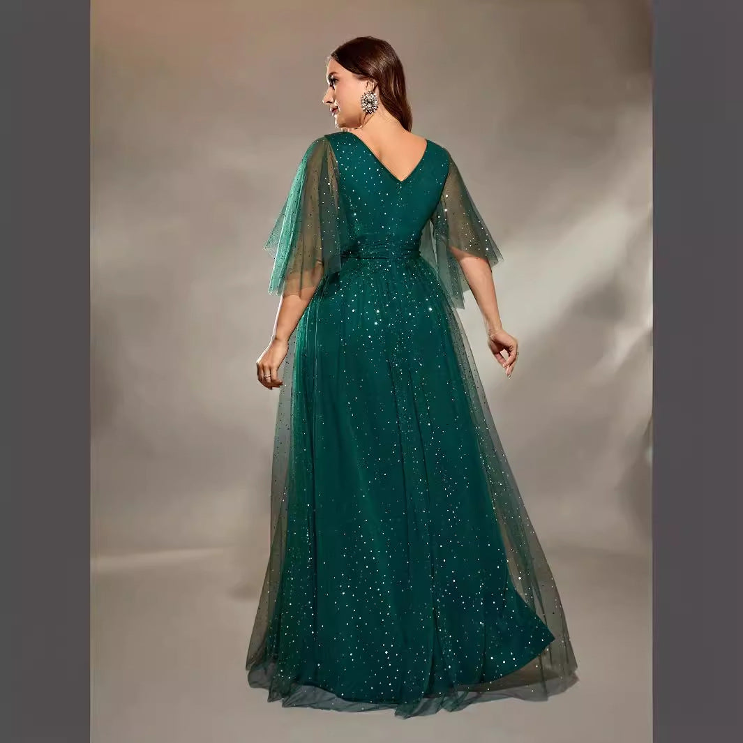 Cocktail Evening Dress Formal Green Gown