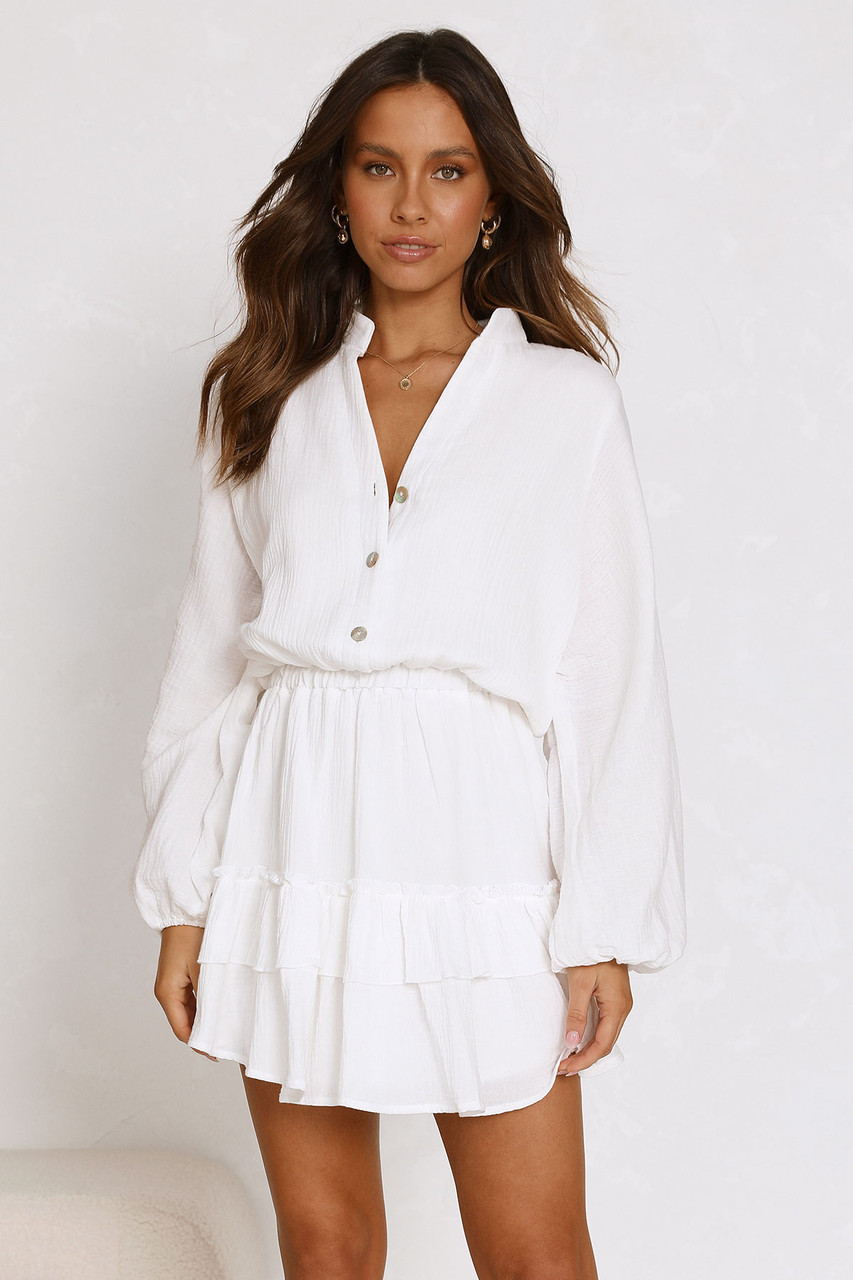 Sandra Long Sleeve Loose Shirt Dress