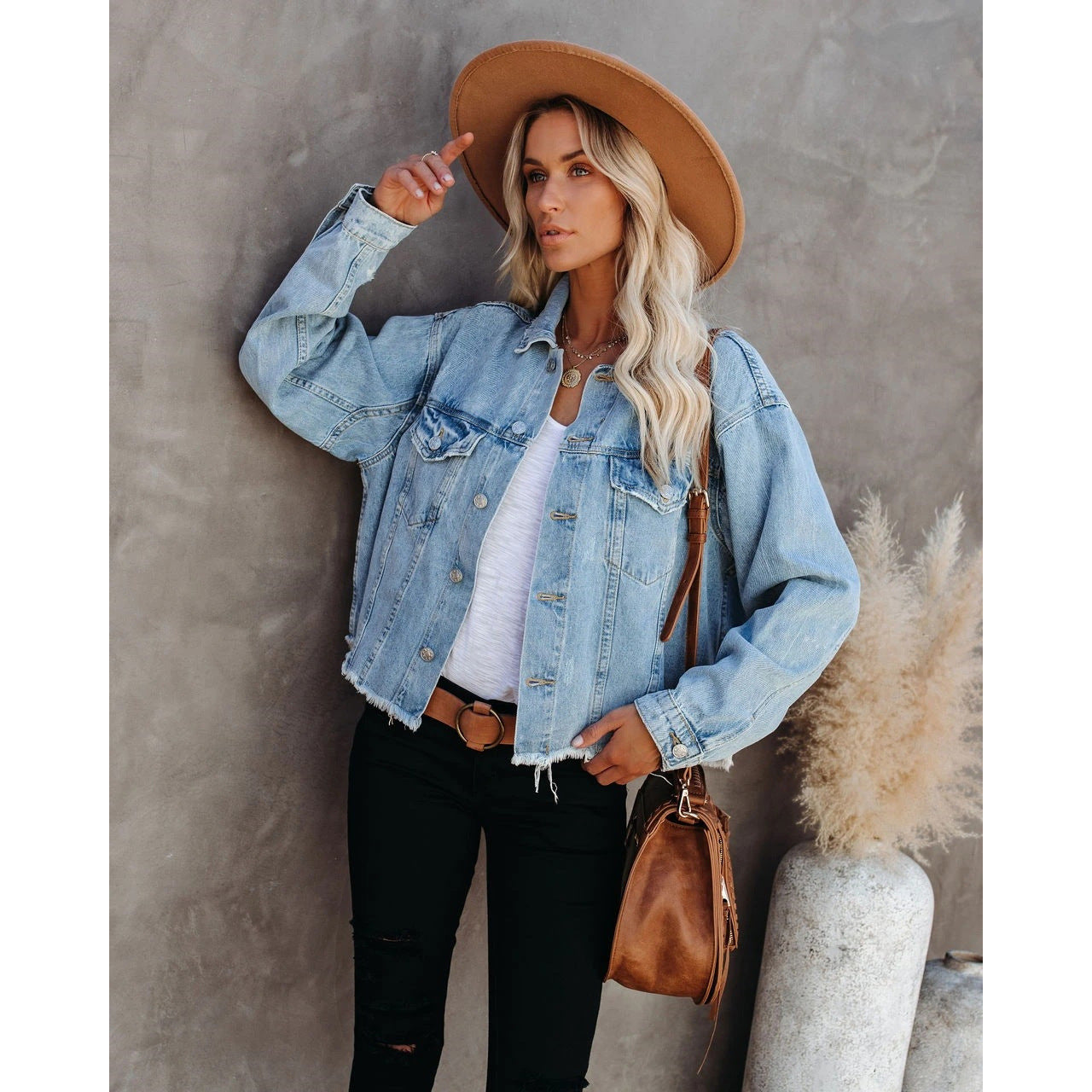 Christie Relax Fit Casual Denim Jacket