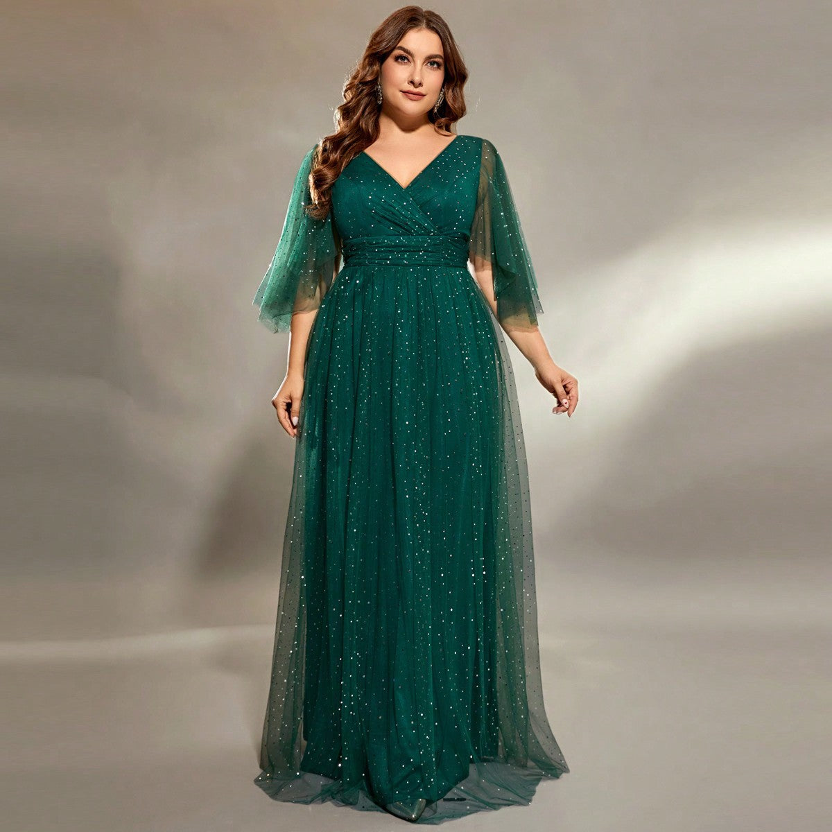 Cocktail Evening Dress Formal Green Gown