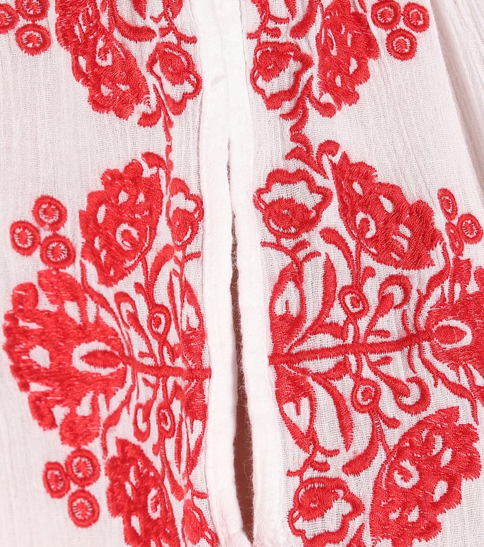 White Embroidered Maxi