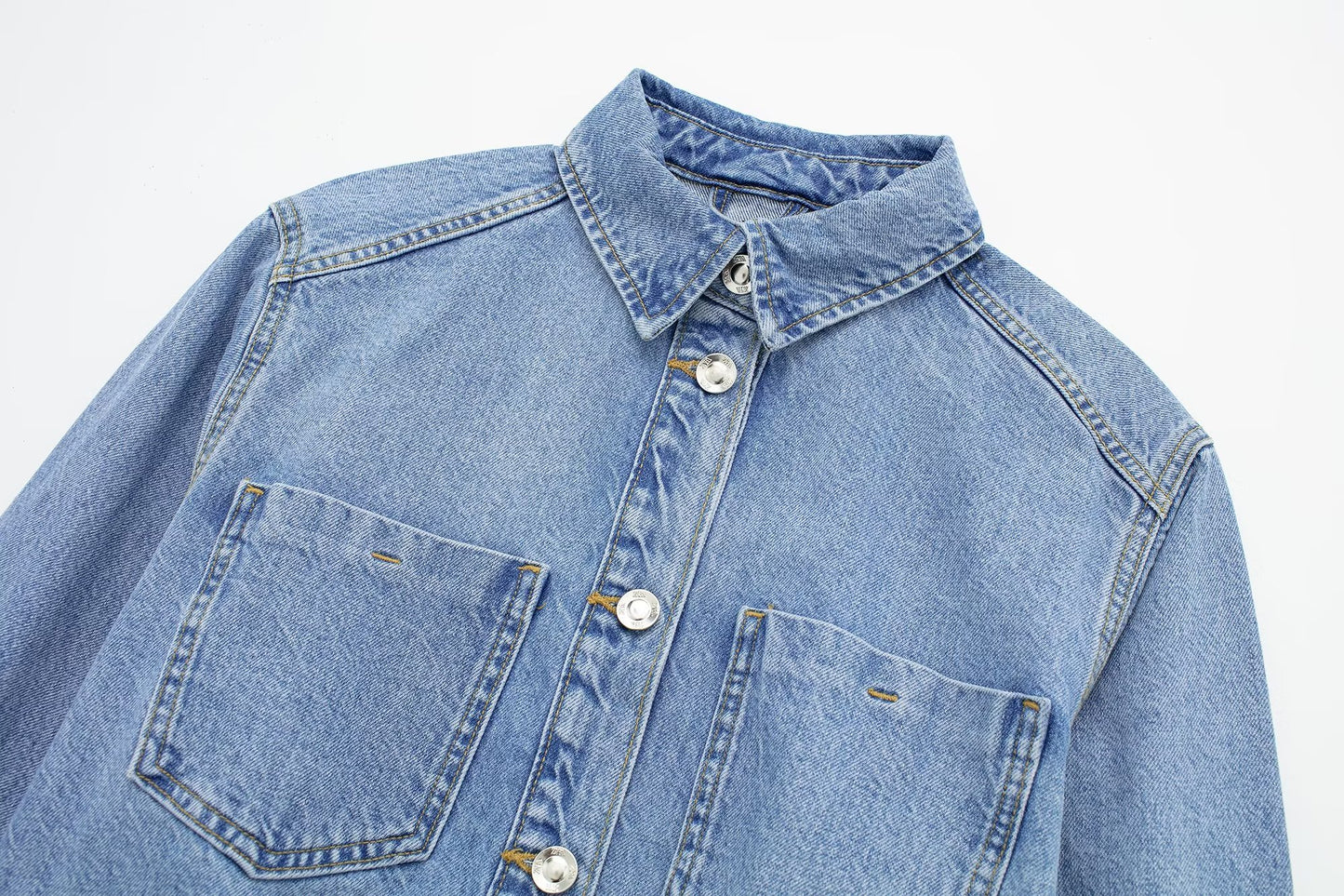 Paulina Short Denim Jacket & Skirt Set