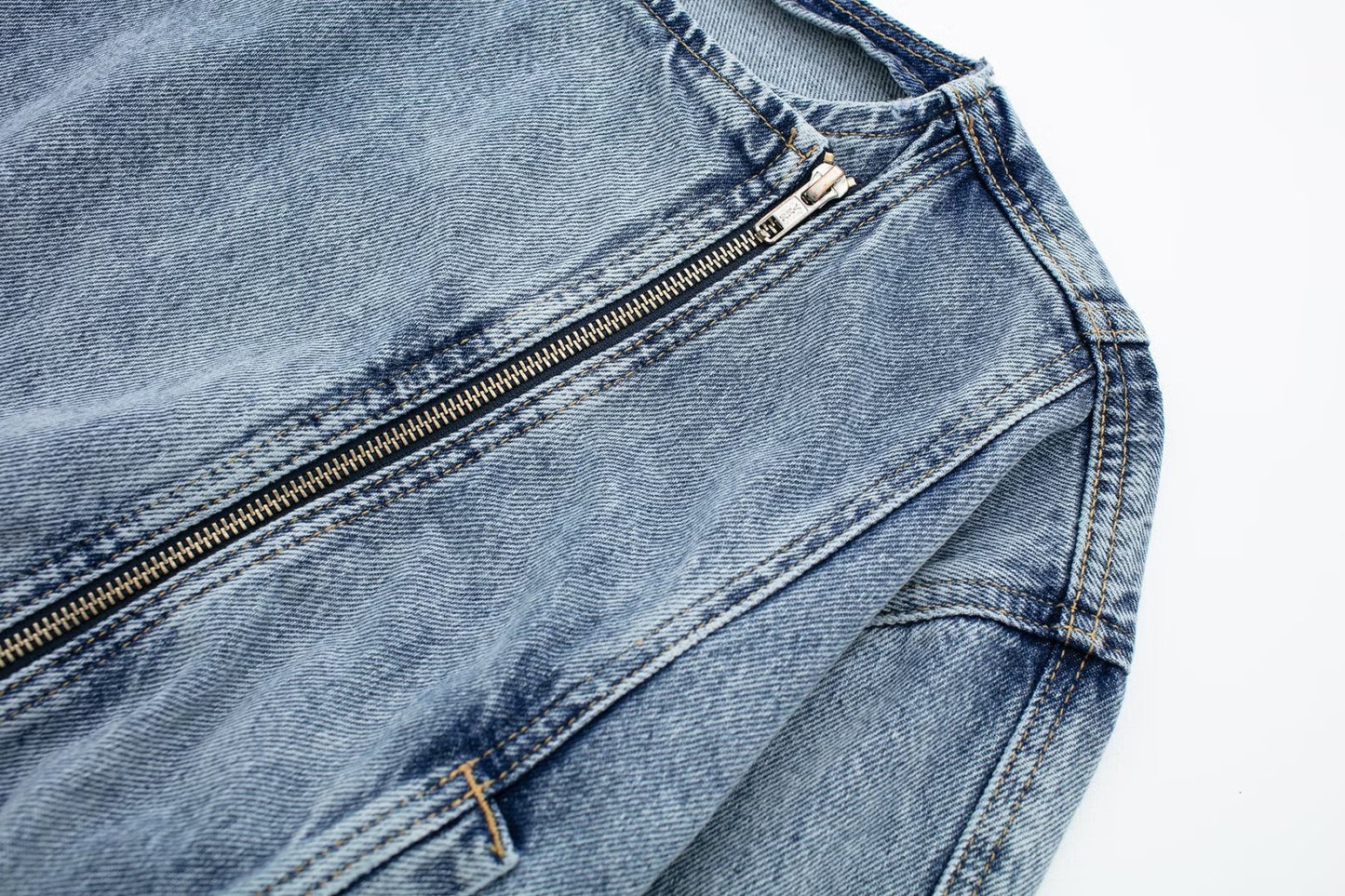 Rana Denim Collared Cropped Jacket
