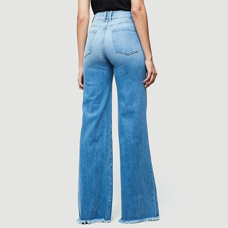 Gwen Wide Leg Tassel Trousers Jeans