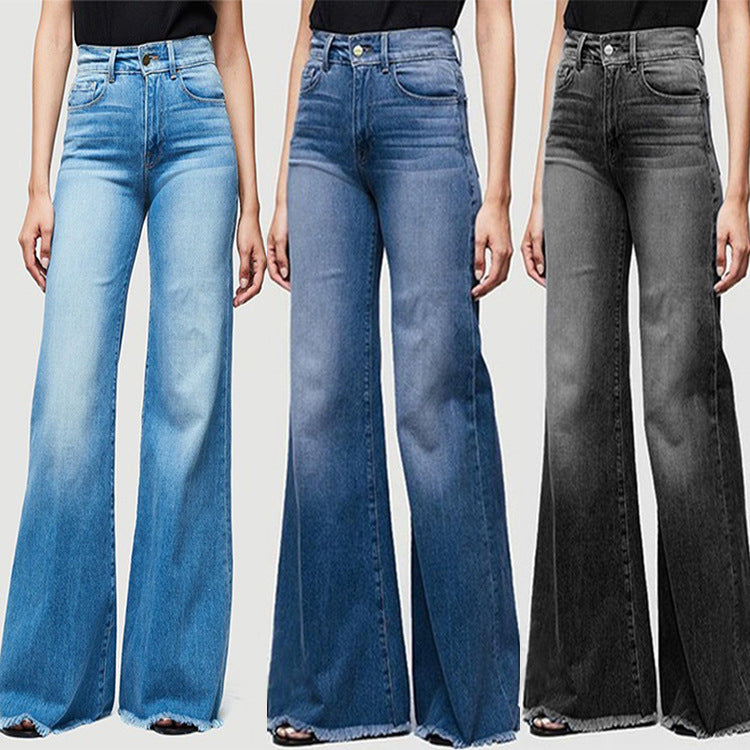 Gwen Wide Leg Tassel Trousers Jeans