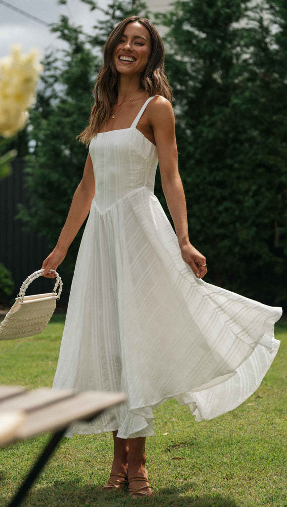 Sleeveless Maxi Dress with Irregular Asymmetric Hem