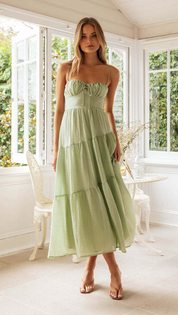Long Backless Lace-up Dress