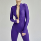 Sexy Tight Zip up Jumpsuit