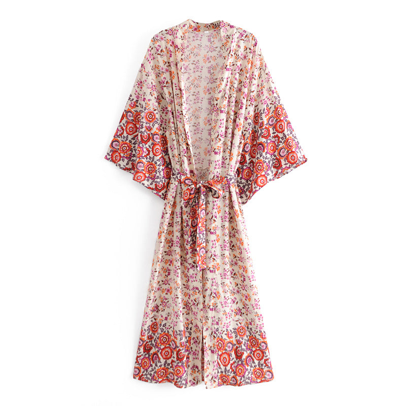 Cotton Blouse Kimono Cardigan
