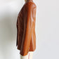 Faux Leather Double Breasted Blazer Loose Faux Leather