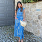 Women Printing Vacation Two Piece Dress Spring Summer