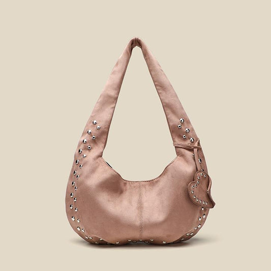 Suede Women Bag Shoulder Bag Crossbody Rivet Handbag