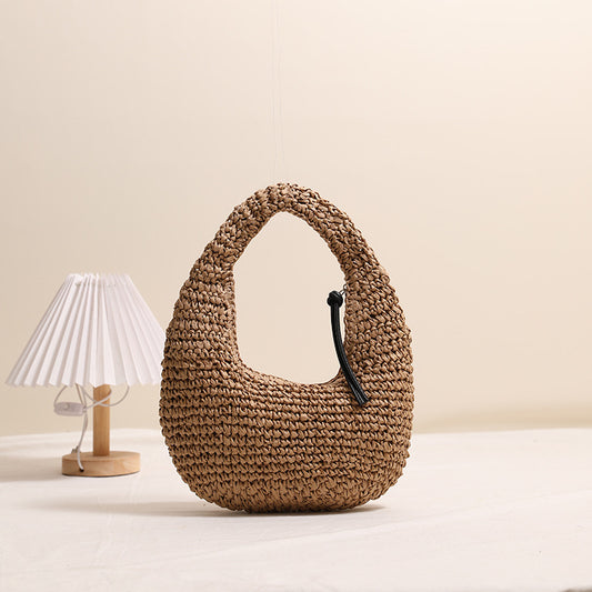 Chic Cute Versatile Handbag Hand Made with Natural Fibers