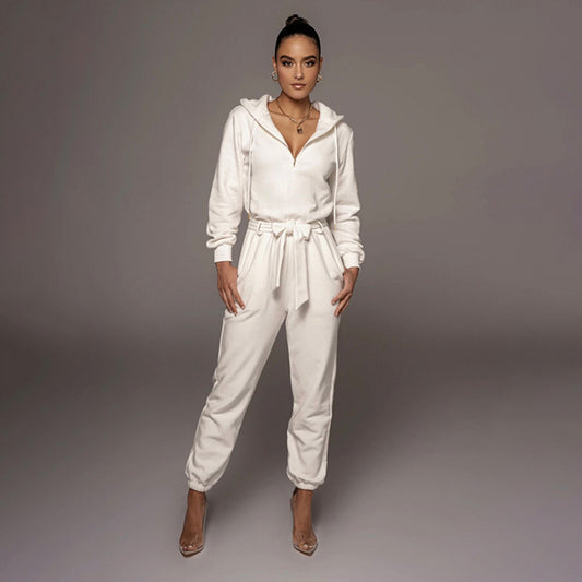 Urban Hooded Casual Women Jumpsuit
