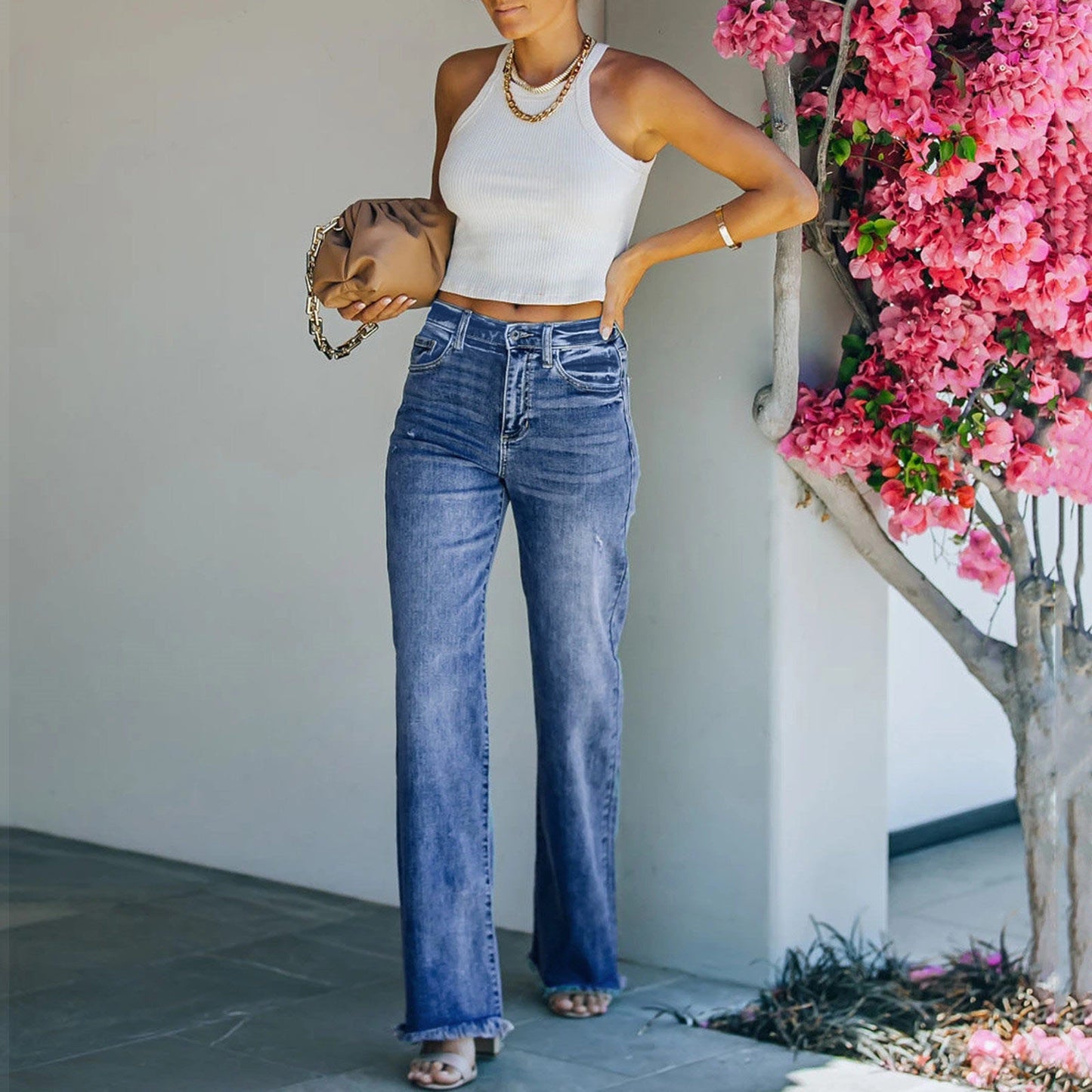 Kana Loose Denim Trousers for Women