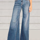 Flared Slim Wide-Leg Jeans