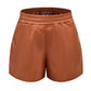 Dani Faux Leather Shorts Casual