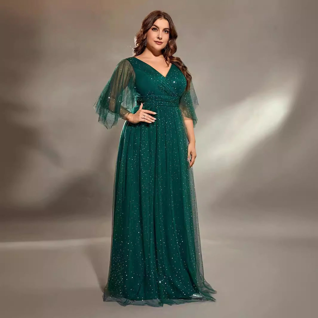 Cocktail Evening Dress Formal Green Gown
