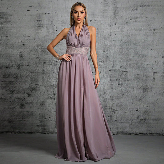 Sleeveless A Line Maxi Dress