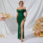 Satin Sexy Off Shoulder Bridesmaid Dress