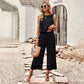 Sleeveless Top & Cropped Pants Set