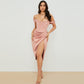 Slim Fit Solid Bodycon Party Dress
