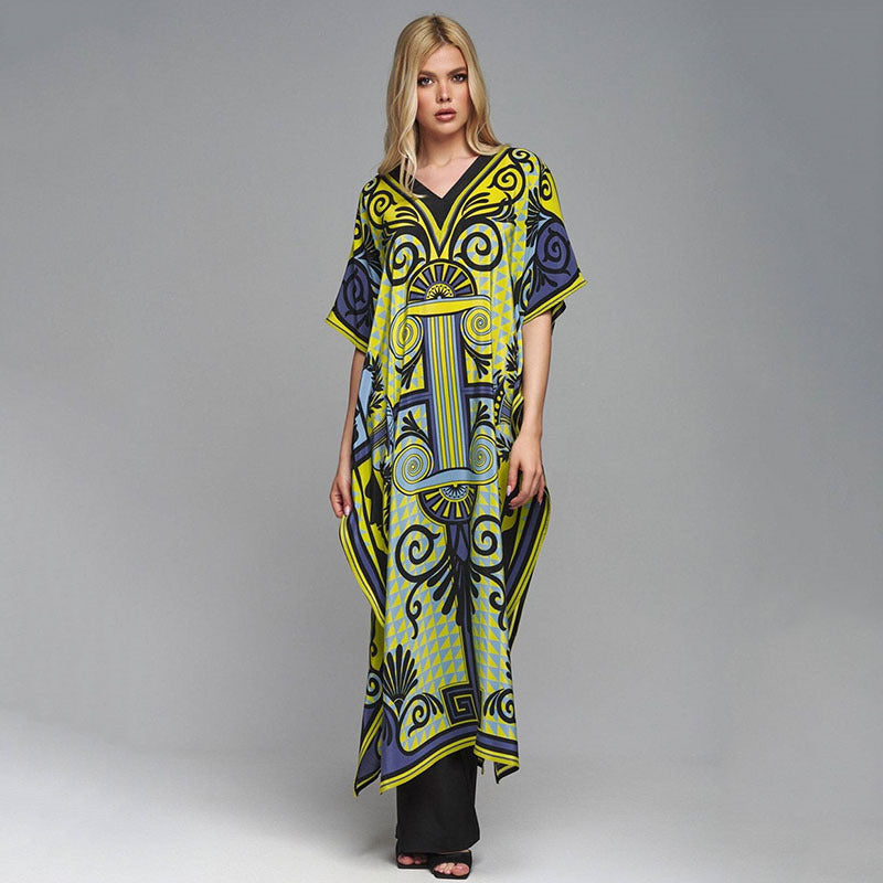 Skylar Vintage Printed Kaftan