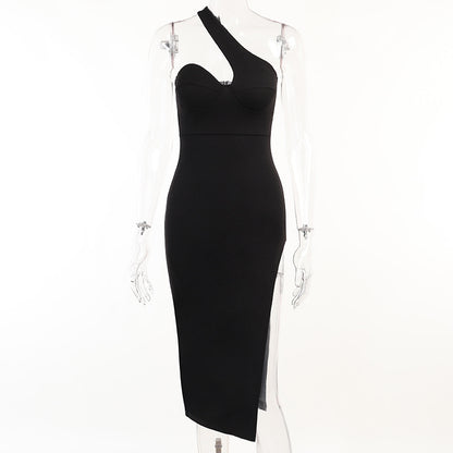 Sexy High Split Midi Dress