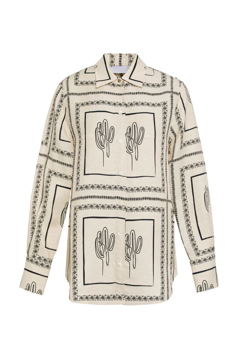 Printed Long Sleeved Shirt and Pant Set
