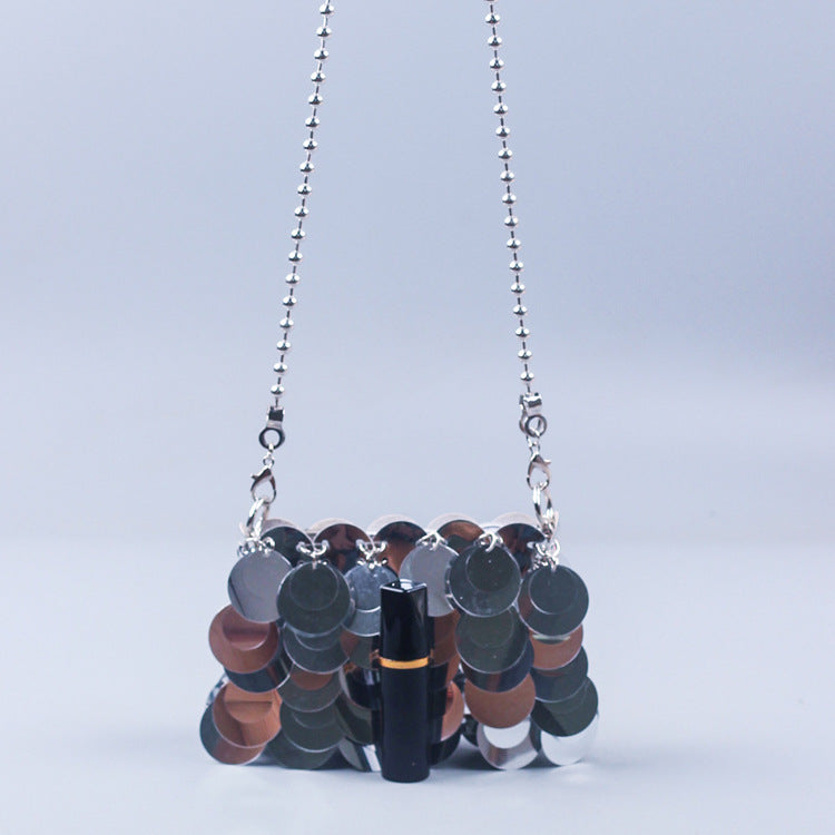 Handmade Women Woven Bag Mobile Phone Bag Messenger