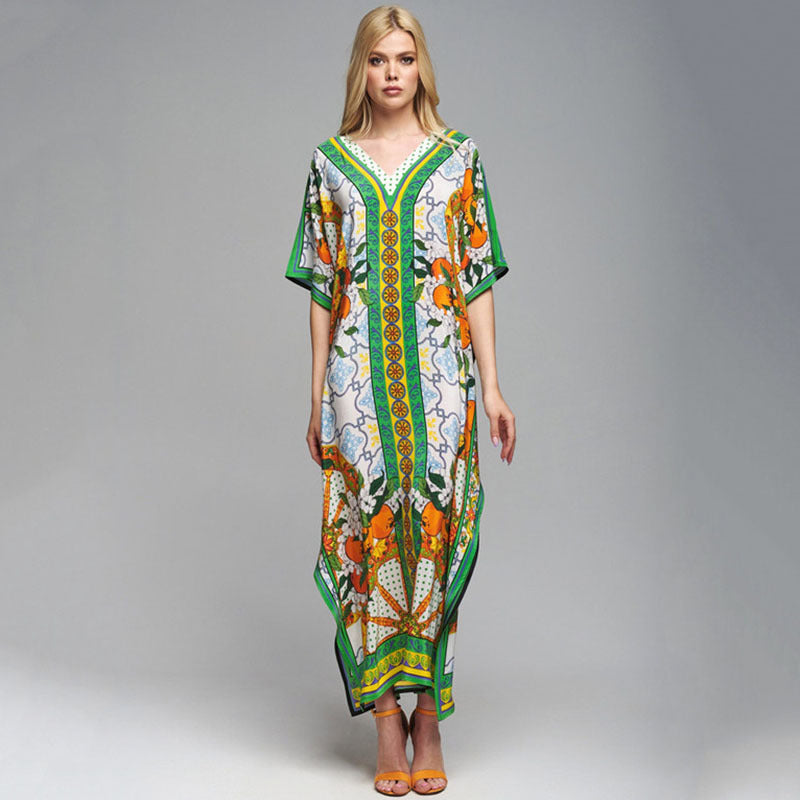 Skylar Vintage Printed Kaftan