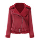 Vegan Leather Shearling Jacket