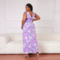 Sleeveless Day to Night Floral Print Plus Size Dress