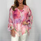 Summer Floral Printed Chiffon Shirt