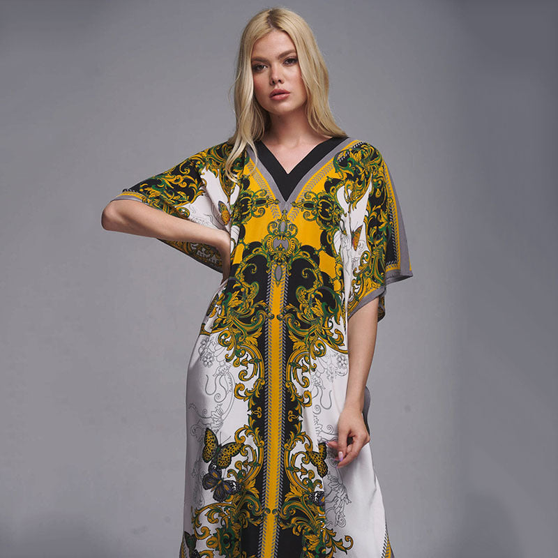 Skylar Vintage Printed Kaftan