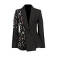 Black Emebllished Blazer