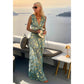 Sexy Plunge V Neck Resort Dress