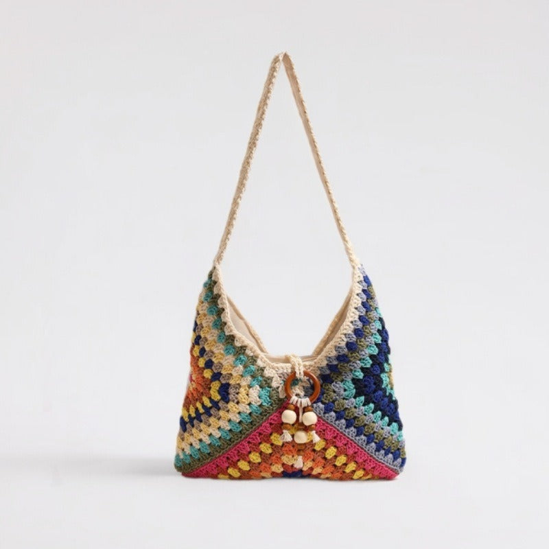 Ethnic Traditional Shoulder Bag Cotton Thread Woven Bag