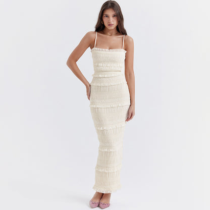 Kyra Sequin Lace Slim Fit Maxi Dress