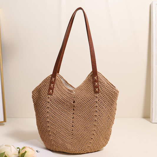 Shoulder Bag Cotton Hand Made Natural Crochet