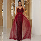 Sleeveless Elegant Sexy Long Sequined Gown
