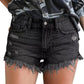 Ripped Tassel Denim Shorts