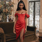 Slim Fit Solid Bodycon Party Dress