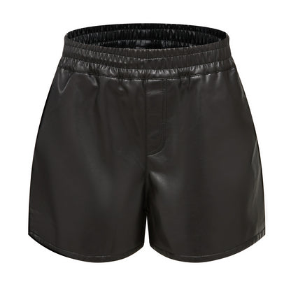Dani Faux Leather Shorts Casual